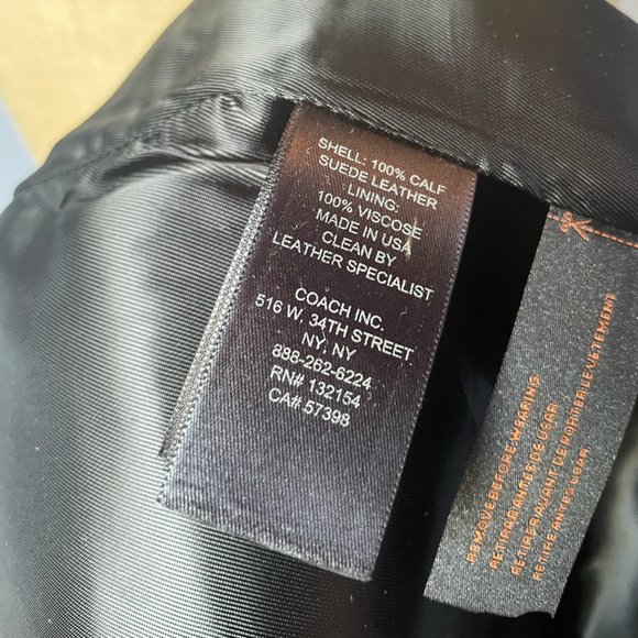 Genuine COACH butterscotch suede mini skirt w/ pockets SIZE 6 - Picture 8 of 8